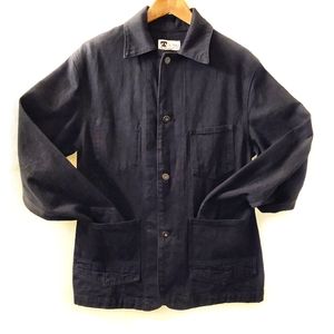 SOLD Tellason Black Denim Palmer Jacket Chore Coat